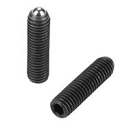 Duokon Juego de émbolos de Bola M8 con Casquillo Hexagonal de Acero Al | Piezas de Posicionamiento con Resorte para Dispositivos Mecánicos, Abrazaderas y Moldes, Construcción Robusta de Acero Al