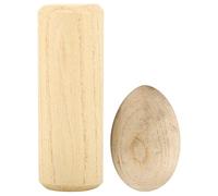 Duokon Juego de Huevos Musicales de Percusión, Huevos de Maracas de Madera de Haya y Batidor de Bolas de Madera, Huevo de 60 X 39,5 Mm, Aprendizaje Musical con Sentido del Ritmo para Principiantes,
