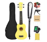 Duokon Kit para Principiantes de Ukelele de 21 Pulgadas, Ukelele de Tilo