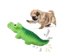 Duokon Látex Lindo cocodrilo Perro chillón Juguete para Masticar Mascotas Cachorro Gato Chirrido Masticar Jugar Juguetes