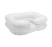 Duokon Lavabo Inflable para Lavar el Cabello, PVC de Doble Capa | Cuenco de champú portátil, diseño de inflado rápido, plegable y ligero, ranura de soporte para el cuello, salón de viaje