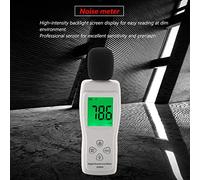 Duokon Medidor de Nivel de Sonido, Medidor de Decibelios Digital AS804 de 30 a 130 DBA con Micrófono de Condensador Electret, Resolución de 0,1 DB, LCD Retroiluminada, Retención Máxima Mínima para Uso