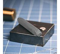 Duokon Sello de Acero Punzón de Metal CR V Sello de Punzón de Letras de Acero de 6 Mm para Cuero Madera Metal, Herramienta de Marcado de Patrones para Joyería Usuarios de Manualidades, Opciones de