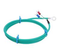 Duokon Sonda de Termopar Tipo K Sensor de Temperatura de Alambre de Silicona de Acero Inoxidable 32 a 392 Fahrenheit Terminal en Forma de U de 1 a 5 M para Medición Industrial Automatizada SMD (o)