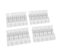 Duokon Sujeciones para de Globos, Abertura de 6 Cm, Plástico ABS, Juego | Abrazaderas de Resorte, Plástico ABS Transparente, Agarre Dentado, Abertura de 6 Cm, Compatibilidad con Fondos y Lonas, Uso