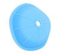 Duokon Tapa de Silicona para Botella de Agua con Orificio para Pajita, Cubierta para Bebidas a Prueba de Derrames para Botellas Estándar de 55 Mm, Paquete de 2 (BLUE)