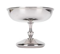 Duokon Taza de Helado de Acero Inoxidable Tazón de Postre con Pie 10,5 X 9 Cm Fuente de Servicio de Metal para Helado Mousse Pudín Ensalada de Frutas Hogar Restaurante Fiesta (2401-3)