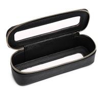 Duolan - Bolsa de Maquillaje Transparente para Viaje, Neceser de Viaje Transparente para Mujer, B/Negro, Delgado, Bolsa para brochas de Maquillaje