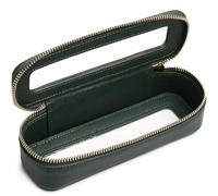 Duolan - Bolsa de maquillaje transparente para viaje, neceser de viaje transparente para mujer, B/verde, delgado, Bolsa de maquillaje transparente para brochas