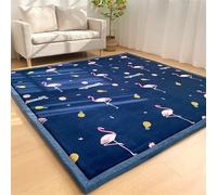 DUOLEH Alfombras suaves para sala de estar para interiores, alfombra de pelo corto para dormitorio, alfombras modernas con parte inferior antideslizante, alfombra lavable para niños (150 x 200 cm
