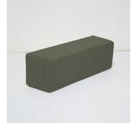 DUOLEH Almohada de apoyo para reposabrazos de sofá, almohada rectangular para cabecero de cama, con funda extraíble lavable, cojines de cierre (140 x 5 x 20 cm, gris oscuro)