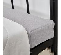 DUOLEH Almohada gruesa de cintura para relleno de huecos, extensor de colchón completo para cama Queen King, tamaño personalizado, cojines desmontables para reposabrazos (150 x 10 x 10 cm, gris 1)