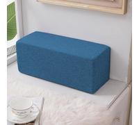 DUOLEH Almohada gruesa para reposabrazos, cojín con cremallera, relleno de espacio de cama, cojín para leer, relajarse, lavable, cojín cuadrado para reposacabezas, almohadas lumbares (50 x 15 x 15 cm