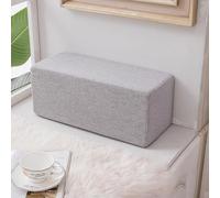 DUOLEH Almohada gruesa para reposabrazos, cojín con cremallera, relleno de espacio de cama, cojín para leer, relajarse, lavable, cojín cuadrado para reposacabezas, almohadas lumbares (45 x 15 x 15 cm