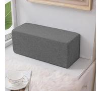 DUOLEH Almohada gruesa para reposabrazos, cojín con cremallera, relleno de espacio de cama, cojín para leer, relajarse, lavable, cojín cuadrado para reposacabezas, almohadas lumbares (40 x 25 x 15 cm