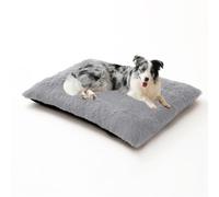 DUOLEH Cama extragrande para perro, sofá cama lavable, colchón calmante para mascotas con parte inferior antideslizante, cojín cálido y esponjoso antiansiedad para mascotas (122 x 85 x 12 cm, gris