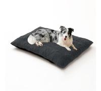 DUOLEH Cama extragrande para perro, sofá cama lavable, colchón calmante para mascotas con parte inferior antideslizante, cojín cálido y esponjoso antiansiedad para mascotas (78 x 55 x 10 cm, gris