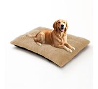 DUOLEH Cama para perro extra grande, ortopédica para perros, alfombrilla calmante para mascotas con parte inferior antideslizante, cojín rectangular lavable para mascotas, colchón cálido para jaula de