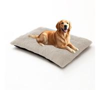 DUOLEH Cama para perro extra grande, ortopédica para perros, alfombrilla calmante para mascotas con parte inferior antideslizante, cojín rectangular lavable para mascotas, colchón cálido para jaula de