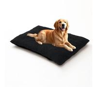 DUOLEH Cama para perro extra grande, ortopédica para perros, alfombrilla calmante para mascotas con parte inferior antideslizante, cojín rectangular lavable para mascotas, colchón cálido para jaula de