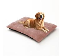 DUOLEH Cama para perro extra grande, ortopédica para perros, alfombrilla calmante para mascotas con parte inferior antideslizante, cojín rectangular lavable para mascotas, colchón cálido para jaula de