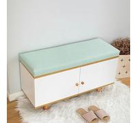 DUOLEH Cojín largo para asiento de banco de zapatos, cojín para asiento de interior, 2/3/4 plazas, cojín de renovación de sofá, cojín de espuma de 5 cm de grosor con funda extraíble (180 x 50 x 5 cm,