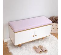 DUOLEH Cojín largo para silla o banco de zapatos, cojín para asiento de interior, 2/3/4 plazas, cojín de renovación para sofá, cojín de espuma de 5 cm de grosor con funda extraíble (80 x 40 x 5 cm,