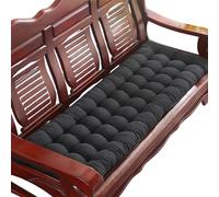 DUOLEH Cojín lavable para banco de muebles, antideslizante, con lazos, cojín de asiento largo suave para silla, tapete duradero para patio, sofá, ventana mirador, piano o comedor (55 x 155 x 8 cm