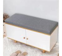 DUOLEH Cojines para banco de ventana, zapatero, porche, lavables, cojines de asiento de cocina, cojín de banco de 2/3 plazas para sofá, sala de estar, muebles de silla de piano (90 x 45 x 5 cm, gris 1