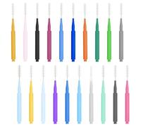 Duoleimi 100 cepillos interdentales, cepillos dentales para la Limpieza de Espacios interdentales, cepillos interdentales para la Salud bucodental