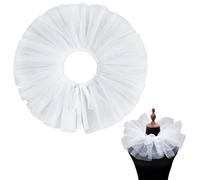 Duoleimi Gorguera de Payaso, Cuello de Tul con Volantes para Carnaval y Halloween | Accesorios de Payaso, Cuello Victoriano, Suave para Cosplay, Carnaval, Mascarada