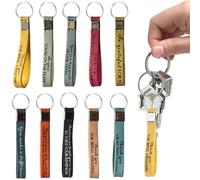 Duoleimi Llaveros inspiradores, Regalos motivacionales para Adultos como Regalo de Agradecimiento para empleados, colegas, Adolescentes y Profesores, Hechos de Silicona en Colores Frescos