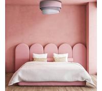 Duolla Lámpara de techo Pastell Trio Ø 60 cm rosa/gris/gris claro