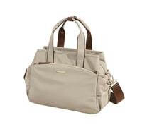 DuomaiJJ Bolso cruzado Elegante De Hombro Lona Plisada Alta Capacidad Para Mujer, Versátil E Informal -beis