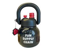 DuomaiJJ Botella TéRmica Hervidor Portátil De Acero Inoxidable Lindo Gran Capacidad Estudiante Big Belly Cup-negro-650 Ml