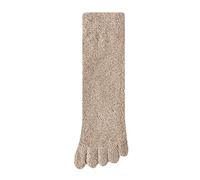DuomaiJJ Calcetines Termicos Mujer 4 Pares De Calcetines De Cinco Dedos para Mujeres Calcetines De Sueño Calientes Espesos De Invierno-Caqui-código Universal