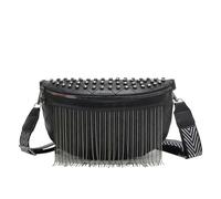 DuomaiJJ Riñonera Mujer Fanny Pack Tassel Hombro Crossbody Bolsa De Cofre Ladies Bolsa De Cintura Ne Fashion Portes-Negro