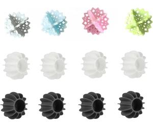duomaoyi 12 bolas de lavandería coloridas, reutilizables, antienredos, respetuosas con el medio ambiente, mejoran el poder de limpieza de la lavadora
