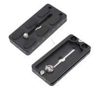 duomianshou Placa de liberación rápida de 8 cm para cuerpo de cámara grande con agarre de batería, compatible con abrazadera de cabeza de bola panorámica de trípode Arca-Swiss Fit