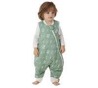 Duomiaomiao Saco de dormir con pies de invierno, saco de dormir con pies para todo el año, 100% algodón, saco de dormir de invierno con pies, saco de dormir para bebé de 2,5 tog, saco de dormir con