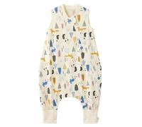 Duomiaomiao Saco de dormir con pies, saco de dormir de verano con pies, 100% muselina, saco de dormir para bebé, saco de dormir de verano para bebé, 0,5 tog, con cremallera doble, absorbe el sudor y