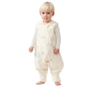 Duomiaomiao Saco de dormir para bebé con pies, 1,5 tog, saco de dormir para todo el año, diseño de oso de dibujos animados, ligero, de algodón de, adecuado para niños de 6 meses a 6 años
