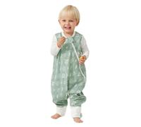 DuoMiaoMiao Saco de dormir para niños de 3 a 4 años con abertura para los pies, con tamaño de 0,5 TOG, algodón, para niños, sin mangas, transpirable,
