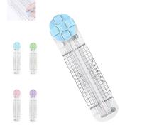 Duomiluo 4 in 1 Paper Cutter, 4-in-1 Multi-function Paper Trimmer, for Cutting Papers, Coupons, Postcards, Scrapbook (Blue)