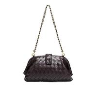 DUOMIYX Bolsas de Hombro Bolso De Hombro De Viaje Multifuncional con Cadena Tejida De Moda Femenina-Morado Oscuro