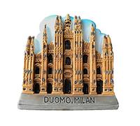 Duomo Milán Italia 3D imán para nevera recuerdos de viaje, hecho a mano Italia imán para nevera decoración del hogar y la cocina