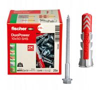 DuoPower Taco Fischer Nylon con Tornillo Taco Multiusos 5, 6, 8, 10, 12, 14