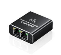 DUOPURUI Divisor Ethernet de 1 a 2,1000 Mbps, divisor de red de alta velocidad, divisor LAN de 2 puertos con cable de alimentación USB, para cable Cat 5/5e/6/7/8 [2 dispositivos de red simultánea