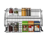 Duoruameng Estantería de metal para especias de 3 niveles, extensible, para cocina, armario, encimera
