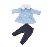 DUORUI Ropa de Muñeca Vestido Abrigo de Invierno de Cuello de Peluche con Pantalones para Muñeca New Born Baby de 18 Pulgadas
